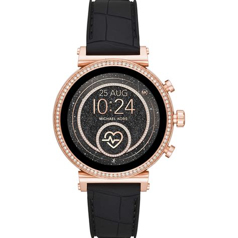 montres michael kors connectée femme|michael kors black watches women.